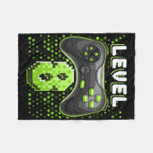 Level 8 Videospelcontroller 8e verjaardag Gamer G Fleece Deken (Voorkant (Horizontaal))
