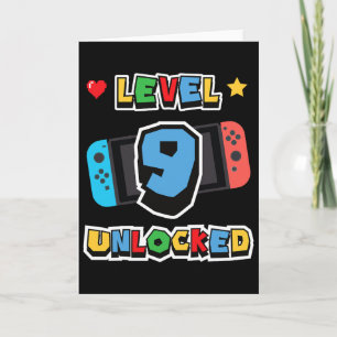 Level 9 Ontgrendeld 9e Verjaardag Kinderen Videosp Kaart