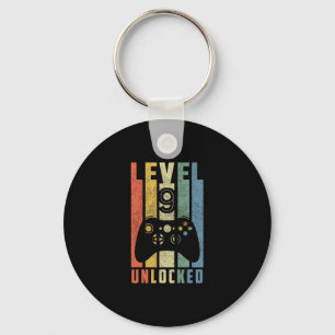 Level 9 Ontgrendeld 9e Videospelletjes Verjaardag Sleutelhanger