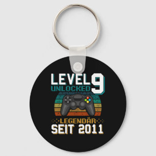 Level 9 Ontgrendeld Geweldig 2012 Videospel 9e Ver Sleutelhanger