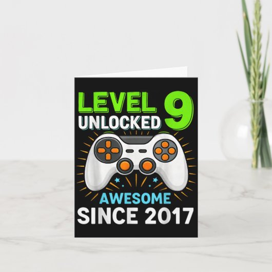 Level 9 ontgrendeld geweldig sinds 2017 gaming ver kaart (Voorkant)