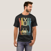 Level 9 Ontgrendeld Grappige Video Game Speler 9e T-shirt (Voorkant volledig)