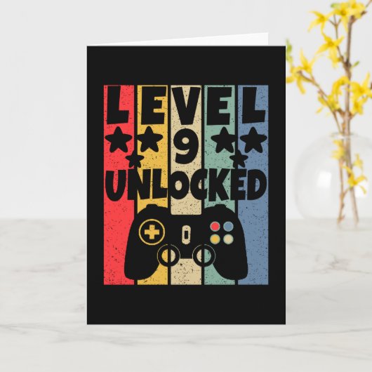 Level 9 Ontgrendeld Kaart (Gele Bloem)