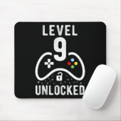 Level 9 Ontgrendeld Videospel 9e Verjaardagscadeau Muismat (Met muis)