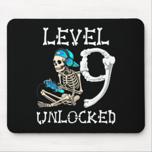 Level 9 Ontluikende Skeleton Gamer Video Gaming 9e Muismat