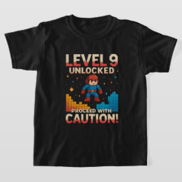 LEVEL 9 UNLOCKED - 9e verjaardagscadeau voor gamer T-shirt