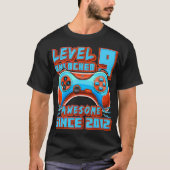 Level 9 Unlocked Awesome 2012 Video Game 9th Birth T-shirt (Voorkant)