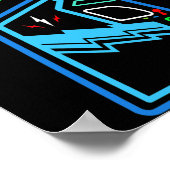 Level 9 Unlocked New High Score Arcade Game Birthd Poster (Hoek)