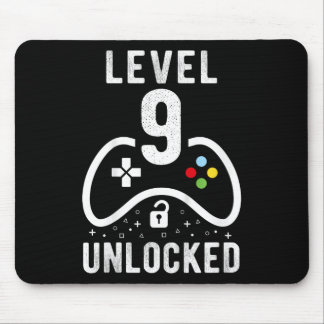 Level 9 Unlocked Video Game 9th Birthday Gift  Muismat