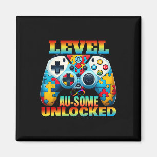 Level AU-some Unlocked Video Game Controller Autis Magneet