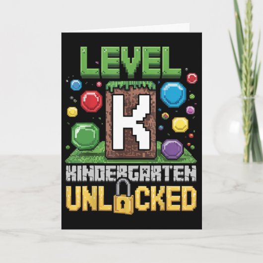 Level kleuterschool ontgrendeld videospel grappige kaart (Voorkant)