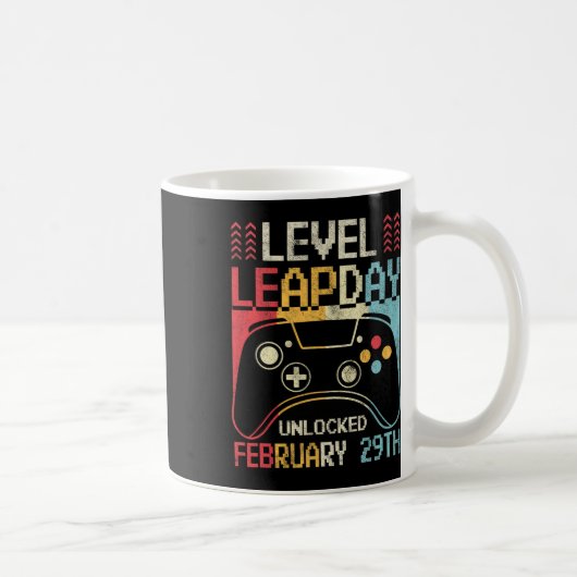 Level Leap Day ontgrendeld videospel controller sp Koffiemok (Rechts)