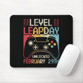 Level Leap Day ontgrendeld videospel controller sp Muismat (Met muis)
