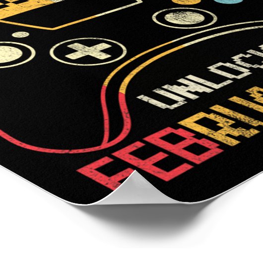 Level Leap Day ontgrendeld videospel controller sp Poster (Hoek)