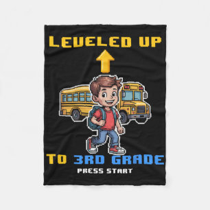Level omhoog 3e leerjaar Ck naar school grappige g Fleece Deken