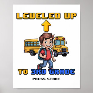 Level omhoog 3e leerjaar Ck naar school grappige g Poster