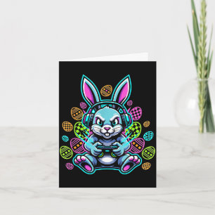 Level omhoog gamer Pasen cute konijn headset Kaart