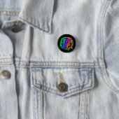 Level omhoog, op gamers gerichte knop ronde button 3,2 cm (In situ)