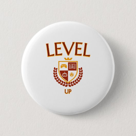 Level omhoog ronde button 5,7 cm (Voorkant)
