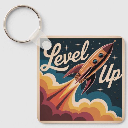 Level omhoog sleutelhanger (Voorkant)
