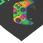 Level omhoog, tafelkleed in gamer-thema (Hoek)