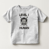 Level One menselijk gamen Kinder Shirts (Voorkant)