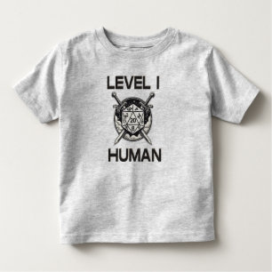 Level One menselijk gamen Kinder Shirts