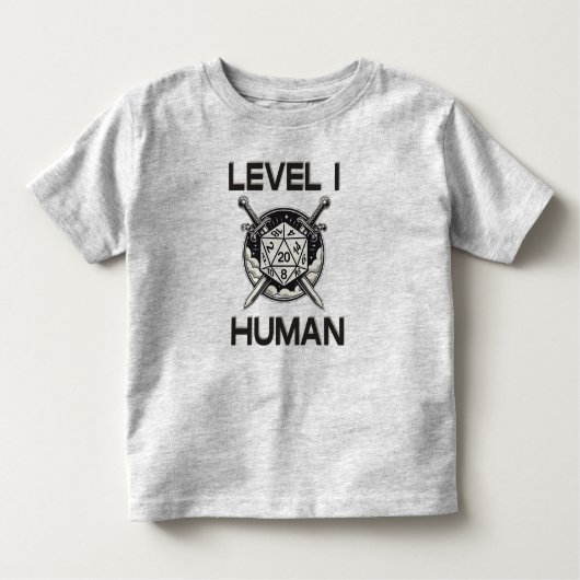 Level One menselijk gamen Kinder Shirts (Voorkant)