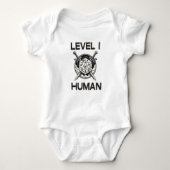 Level One menselijk gamen Romper (Voorkant)