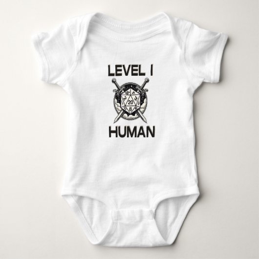 Level One menselijk gamen Romper (Voorkant)