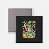 Level Ontgrendeld 1e Leerjaar Dinosaur Ck naar Sch Magneet (Voorkant / Achterkant)