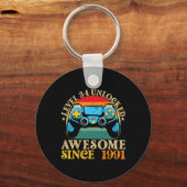 Level &#; Ontgrendeld Awesome Sinds 1991 &#; e Ve Sleutelhanger (Voorkant)