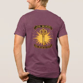 Level Ontgrendeld Retro Gaming Pixel Art Sleutel | Tri-Blend Shirt (Achterkant)