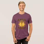 Level Ontgrendeld Retro Gaming Pixel Art Sleutel | Tri-Blend Shirt (Voorkant volledig)