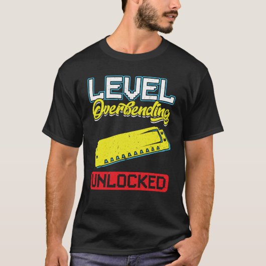 Level Overbending Unlocked Harmonica Player T-shirt (Voorkant)