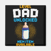 Level Papa Ontgrendeld Zwangerschapsaankondiging G Magneet (Voorkant)