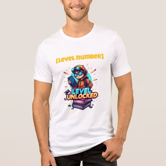 Level Unlocked Gamer School T-shirt – (Voorkant)