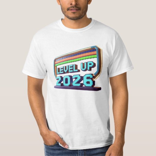 Level Up 2026 T-shirt (Voorkant)