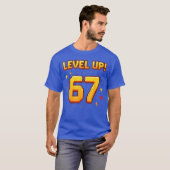 Level Up 67 Grappige Gaming 6 7 Meme Gen Alpha Sla T-shirt (Voorkant volledig)