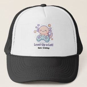 Level-Up-a-Lotl Schattig Axolotl Gamer Kawaii Geze Trucker Pet