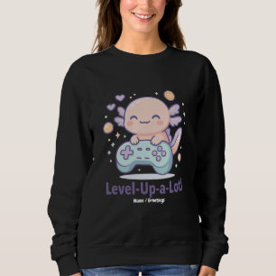 Level-Up-a-Lotl Schattige Gamer Axolotl Kawaii Gez Trui
