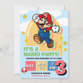 Level Up Birthday Invitation Kaart