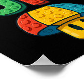 Level Up Bloklettering Powerup Gamer Poster (Hoek)