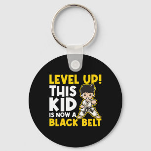 Level Up Deze Kid Is Nu Een Zwarte Band - Karate M Sleutelhanger
