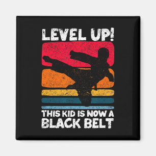 Level Up Deze Kid Is Nu Een Zwarte Band Karate Mar Magneet