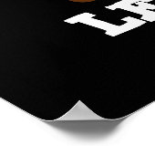 Level Up Funny Giraffe Pun Dark BG Poster (Hoek)