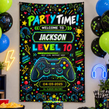 Level Up Gamer 10e verjaardag jongen feestje