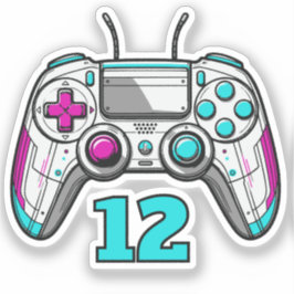 Level Up Gamer Birthday – Video Game Party Favor  Sticker