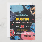 Level Up Gamer Elke Leeftijd Jongens of Meisjes Ve Kaart (Voorkant)