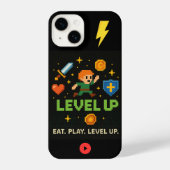 Level Up Gamer iPhone Case – Pixel Retro Style iPhone Hoesje (Achterkant)